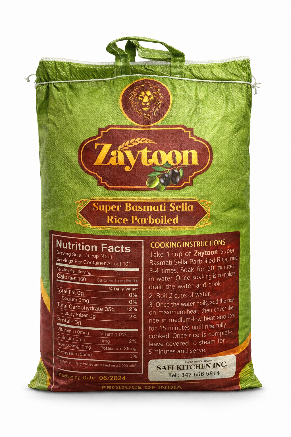 Zaytoon Super Basmati Sela Rice - Parboiled